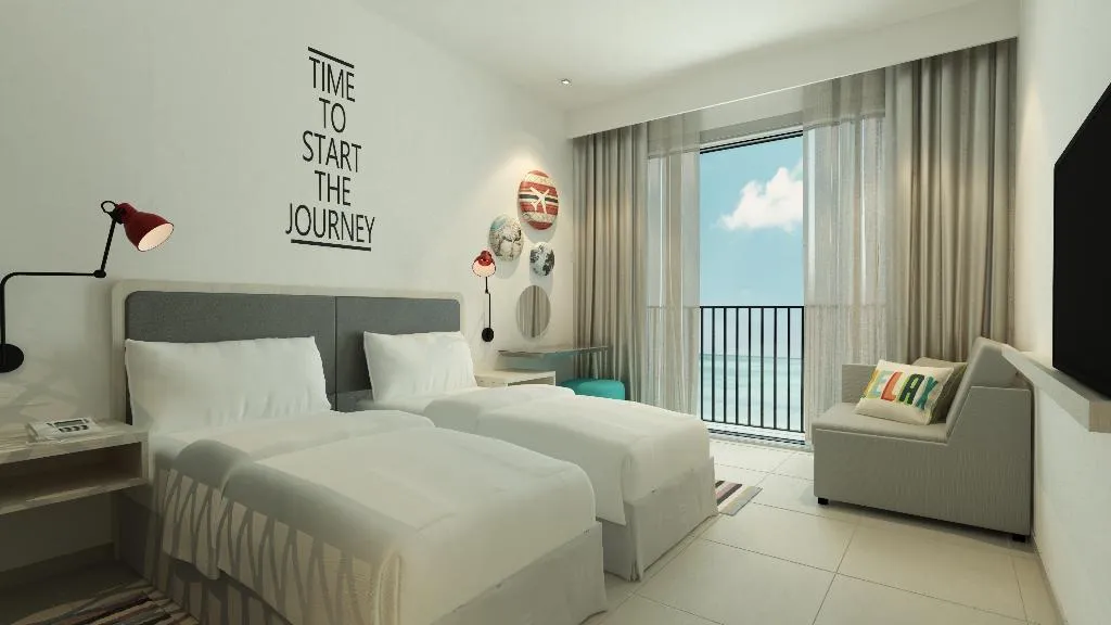 Double or Twin SEA VIEW Room, Rove La Mer Beach, Jumeirah, Dubai