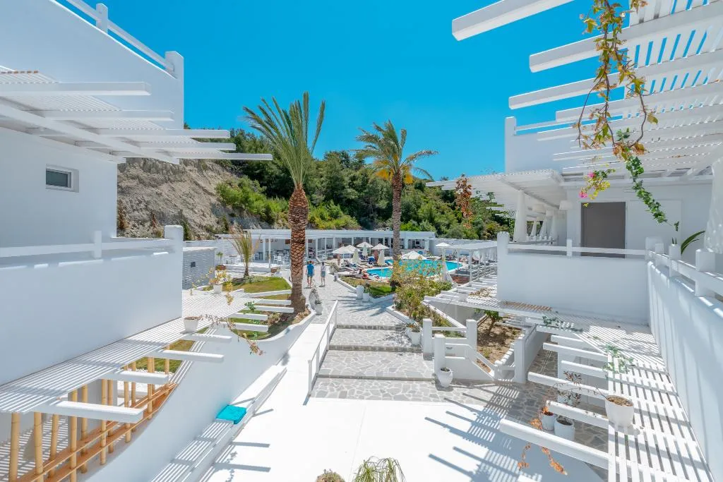 Terrace, Aloe Hotel - Adults Only, Rhodes
