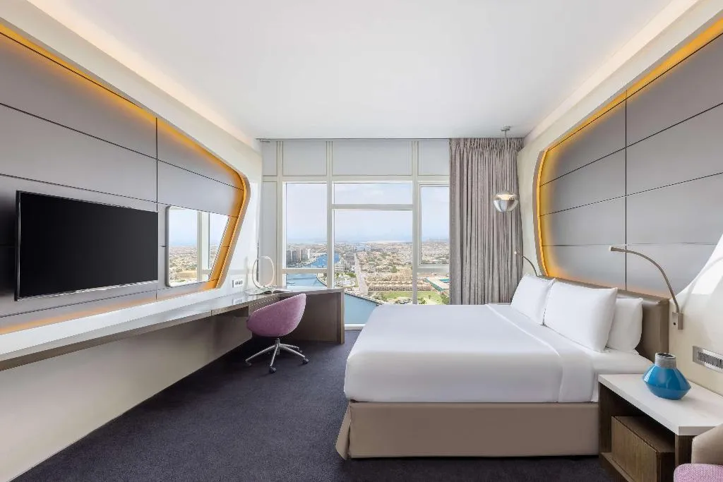 DOUBLE DELUXE CANAL VIEW Room, V Hotel Dubai, Curio Collection by Hilton, Dubai