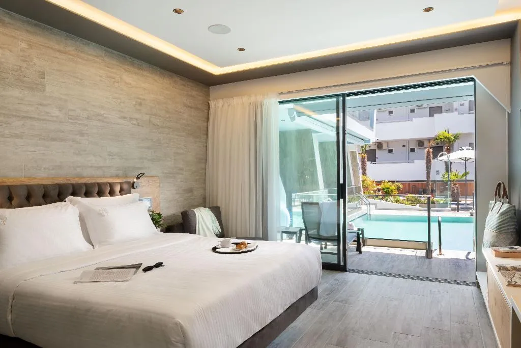 JUNIOR SUITE POOL VIEW Room, Akti Toroni Boutique Hotel, Halkidiki
