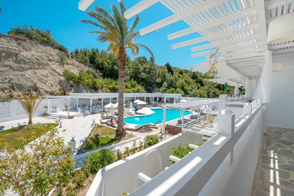 Terrace, Aloe Hotel - Adults Only, Rhodes