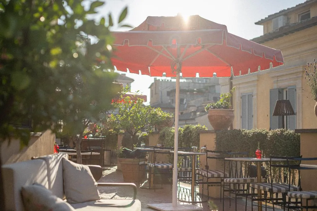 Terrace, 9 Hotel Cesari, Rome