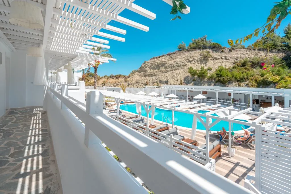 Terrace, Aloe Hotel - Adults Only, Rhodes
