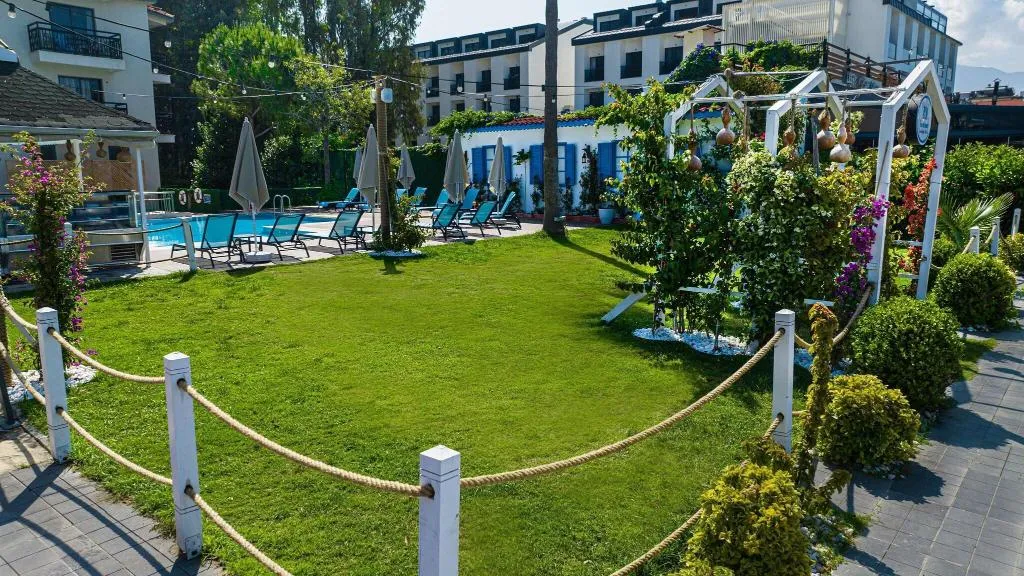 Terrace, Uras Beach Hotel, Dalaman
