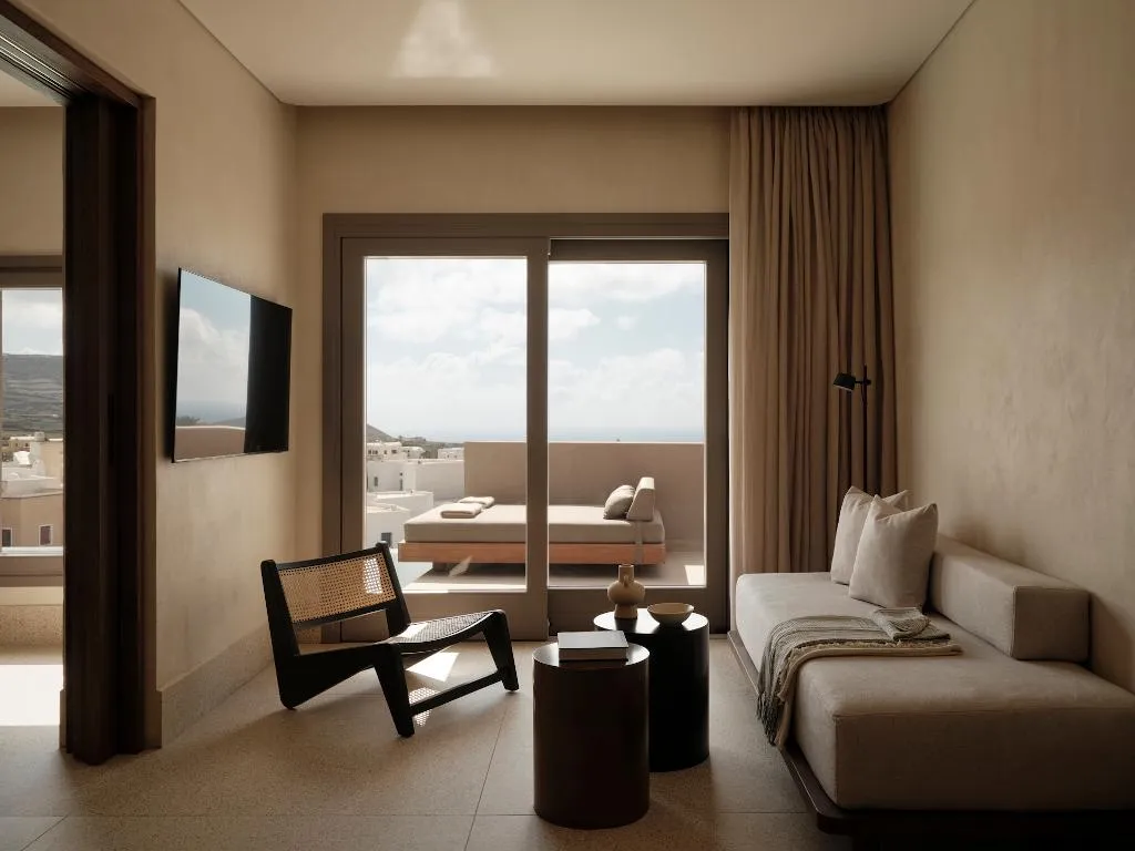 TRIPLE DELUXE ONE BEDROOM Room, Enarma Suites & Spa Wellness Retreat, Santorini