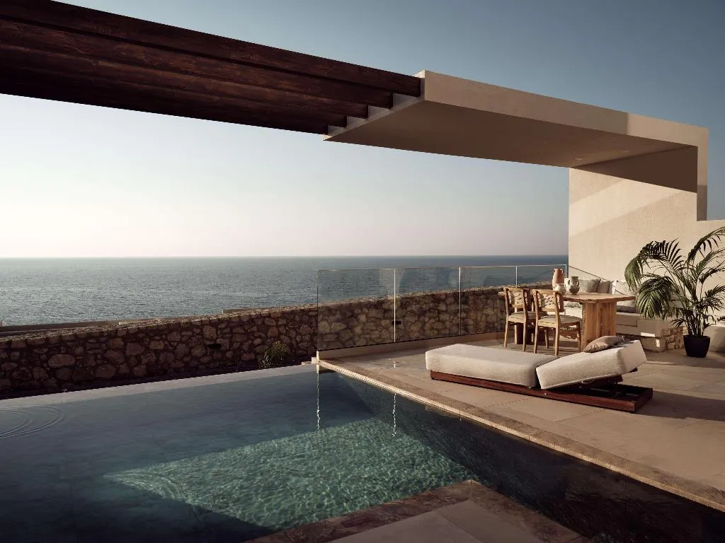 SUITE SEA VIEW WITH PRIVATE POOL Room, The Royal Senses Resort & Spa Crete, Curio Collect, Crete