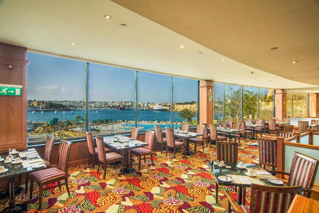 Restaurant, Grand Hotel Excelsior, Malta