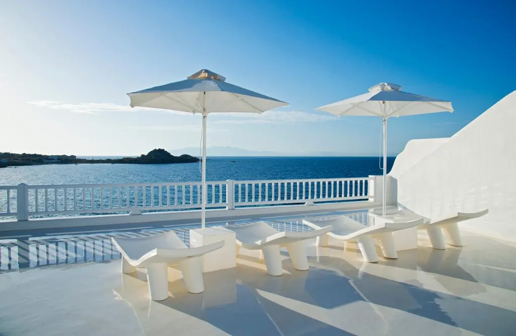VILLA WITH TERRACE Room, Petasos Beach Resort & Spa, Mykonos