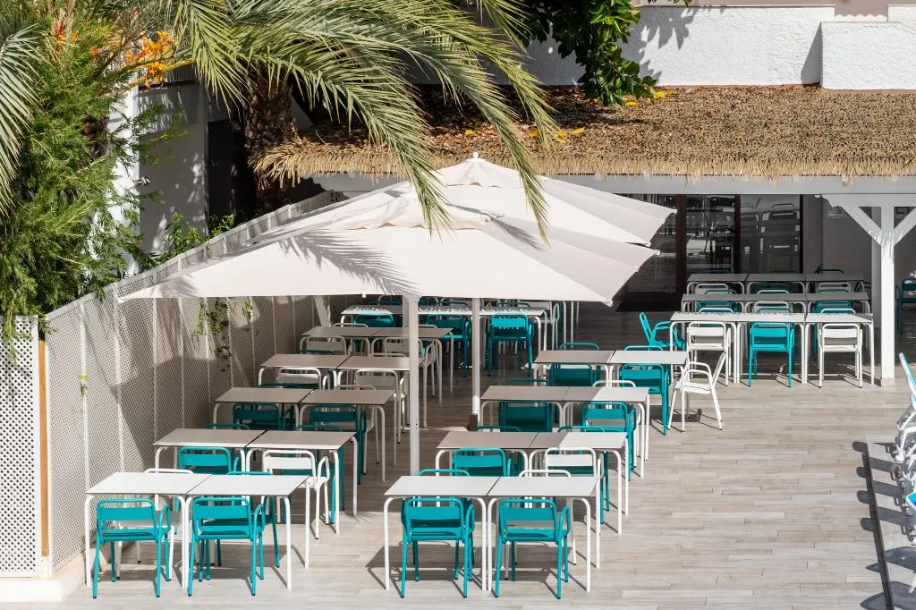 Terrace, Vibra Cala Tarida Hotel, Ibiza