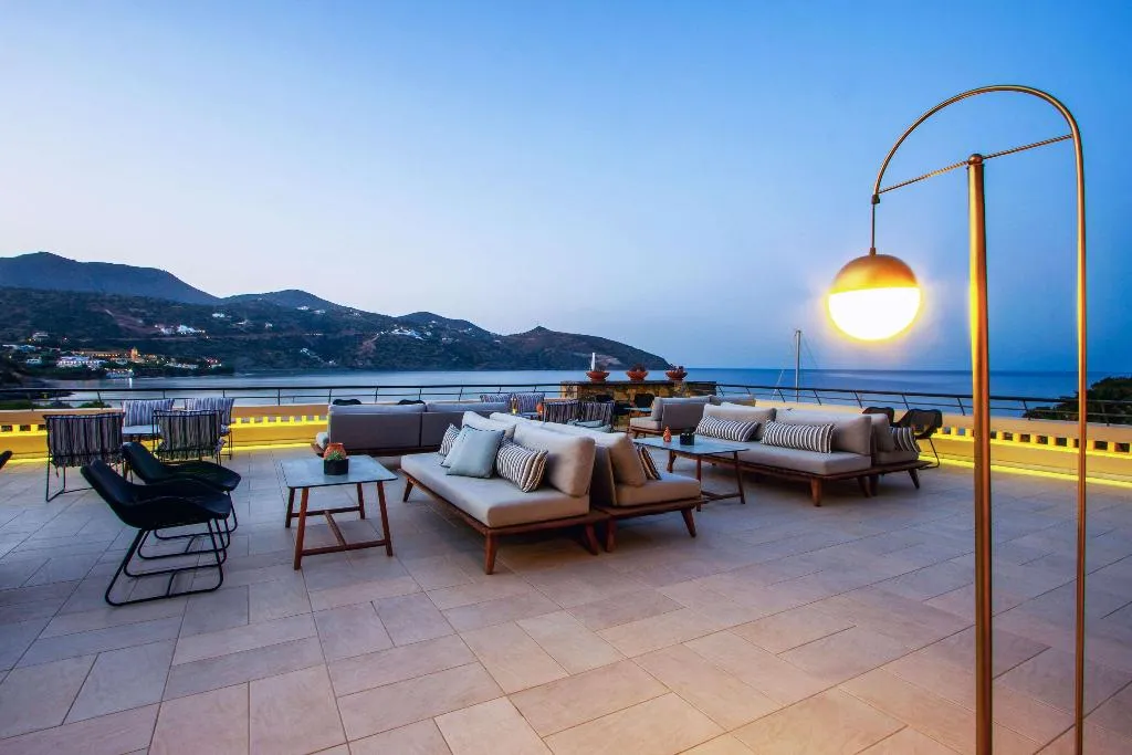 Terrace, Zeus Eleva Mirabello Bay, Crete