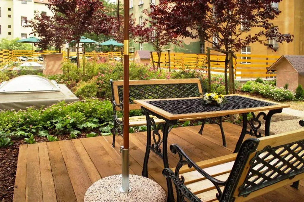 Terrace, Superior Hotel, Prague