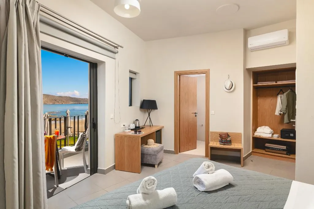 DOUBLE DELUXE SEA VIEW Room, Elia Agia Marina Beach Hotel, Crete