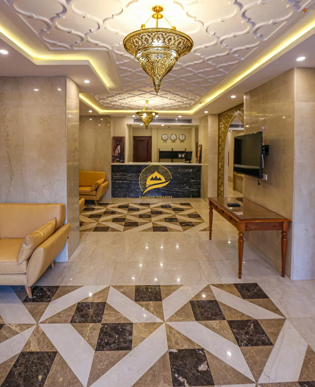 Lobby, Mamluk Pyramids Hotel, Cairo