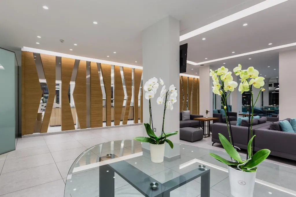 Lobby, Acharavi Beach Hotel, Corfu