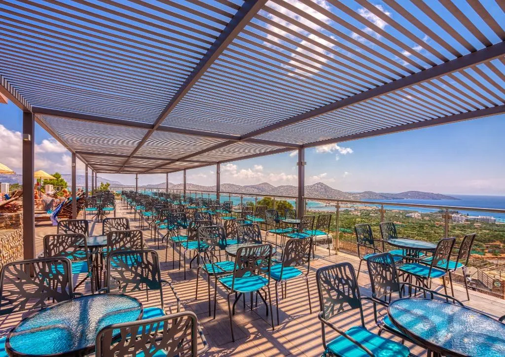 Terrace, Elounda Residence Resort & Waterpark, Crete