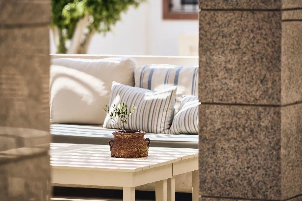 Terrace, Tylissos Beach Hotel - Adults Only, Crete