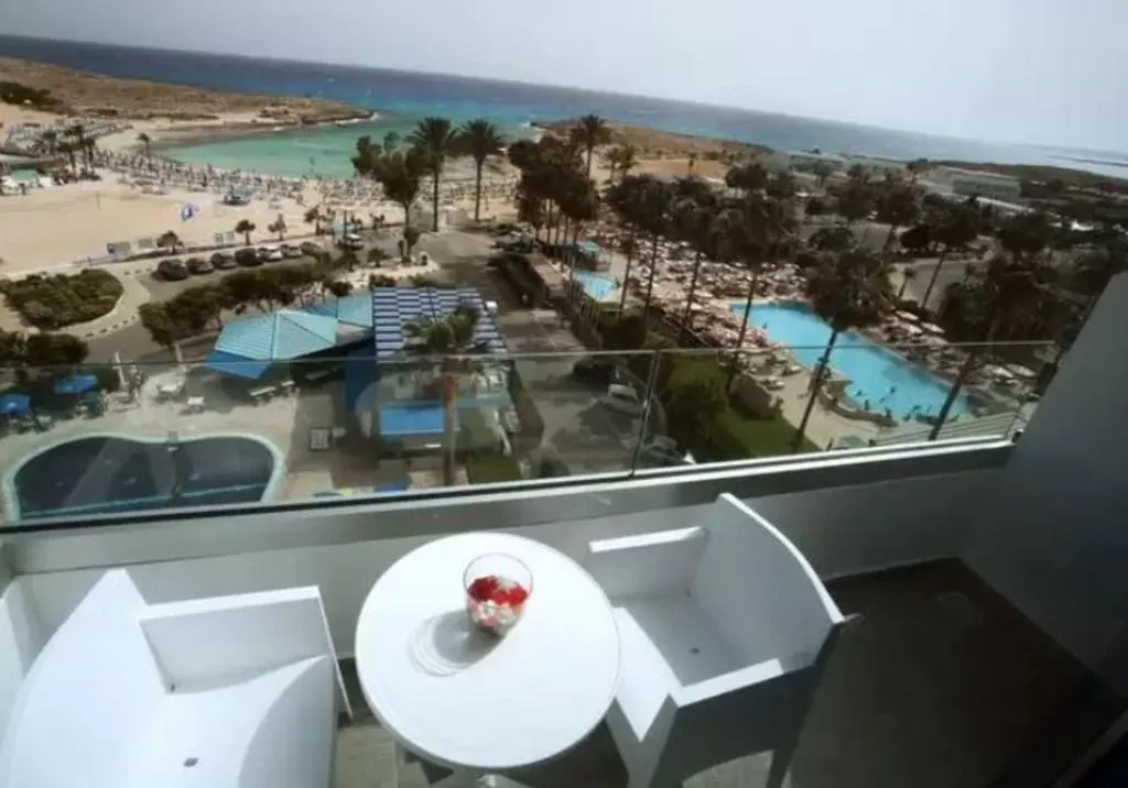 Terrace, Anonymous Beach Hotel, Cyprus