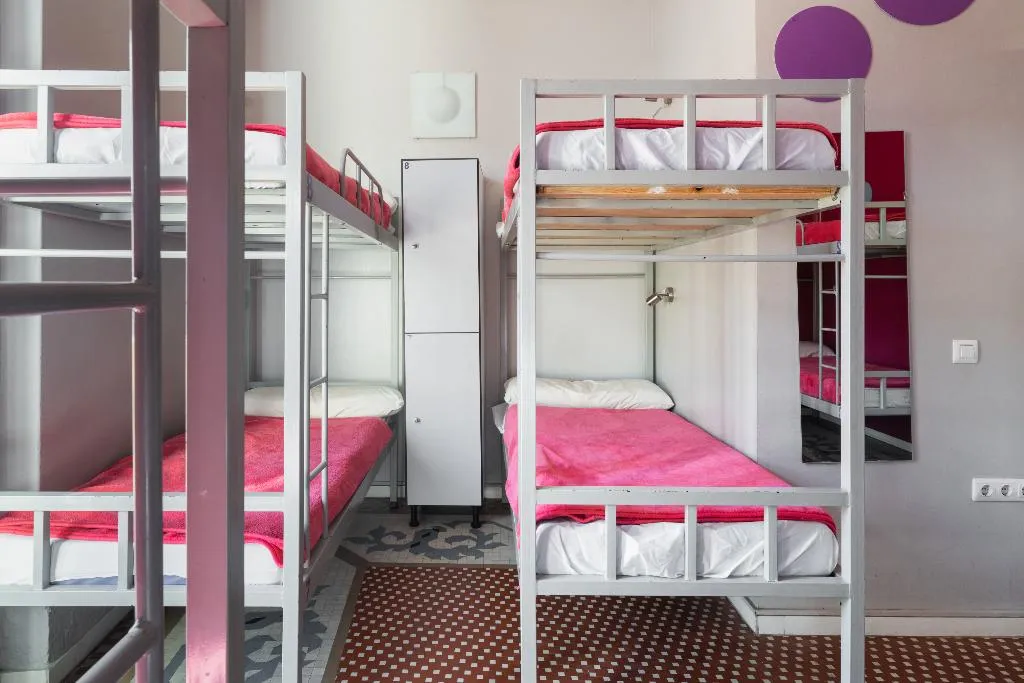 Bed in dormitory WITH SHARED BATHROOM Room, Purple Nest, Valencia