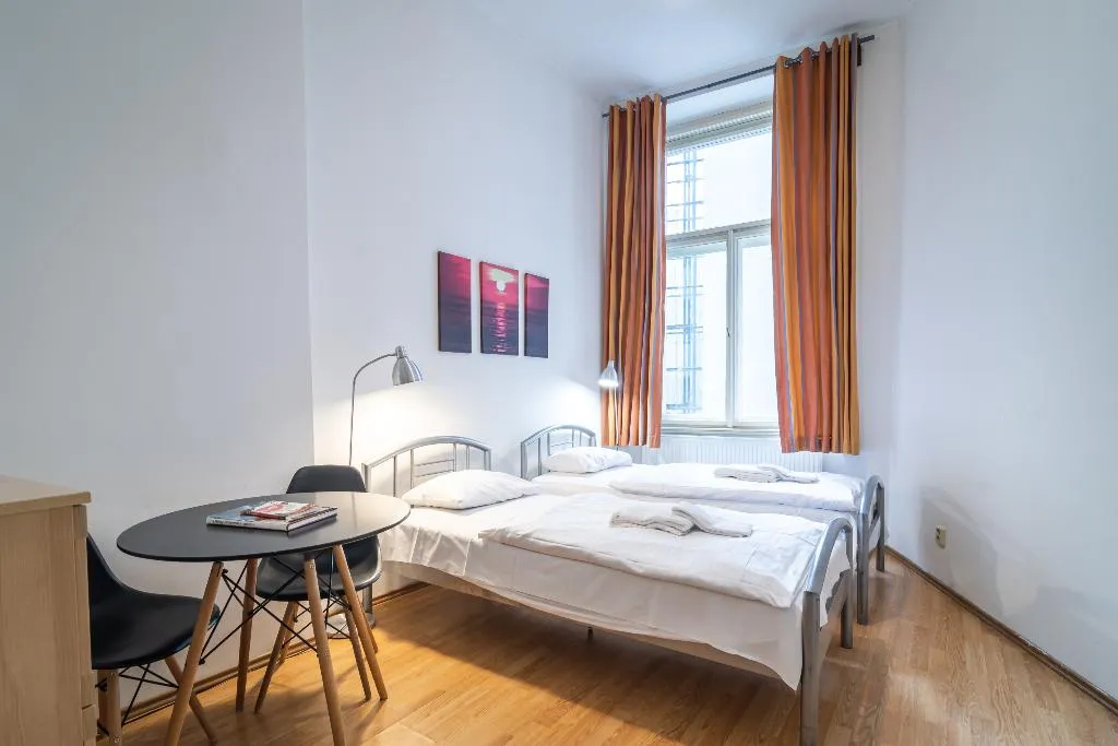 Double or Twin Shared external bathroom Room, Royal Road Residence, Prague