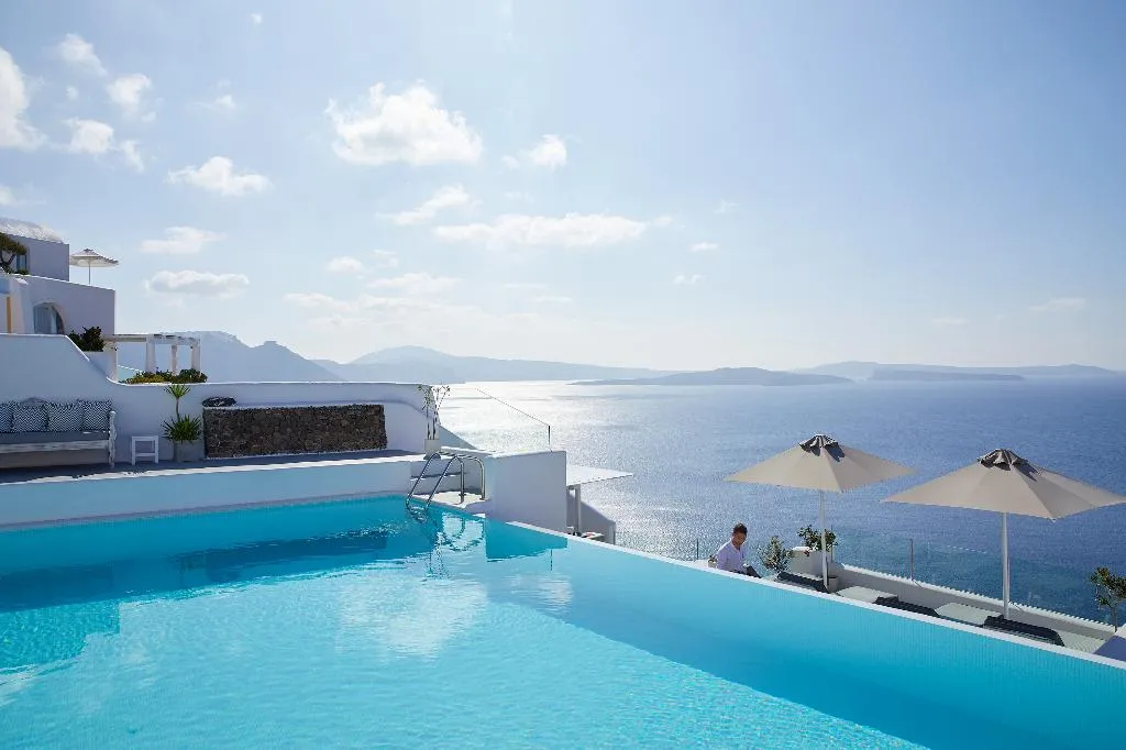General view, La Perla Villas and Suites, Santorini