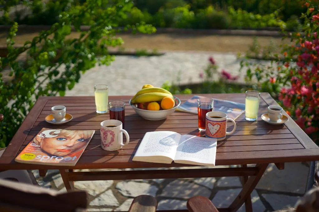 Terrace, Studios Vrionis Panoramic Sunset, Kefallinia