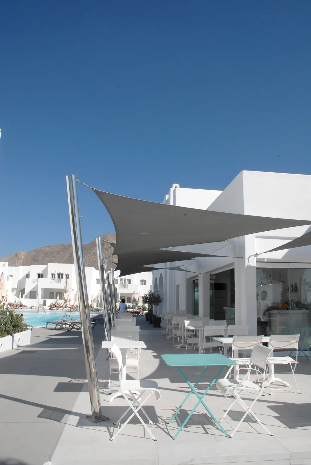 Bar, Aqua Blue Beach Hotel, Santorini