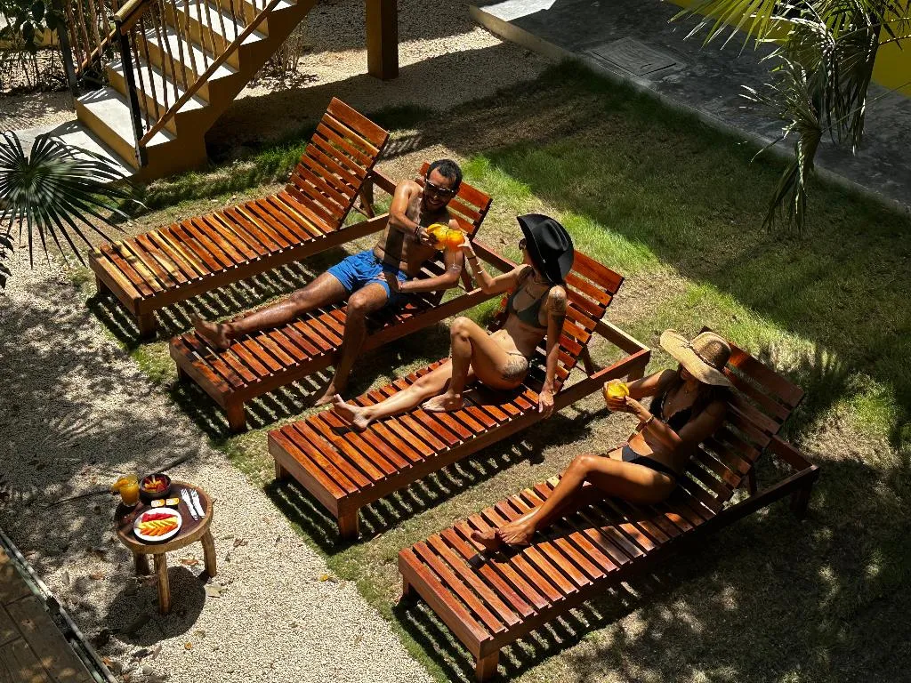 Terrace, Hotel Carlitos Tulum, Cancun Area