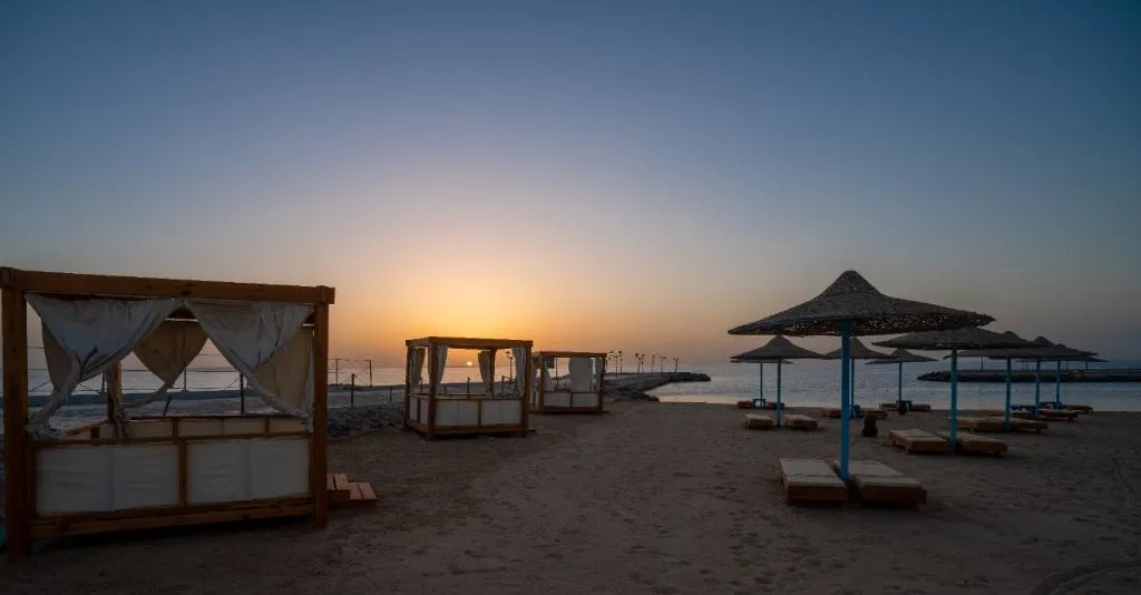 Beach, New Eagles Resort & Aqua Park, Red Sea Riviera
