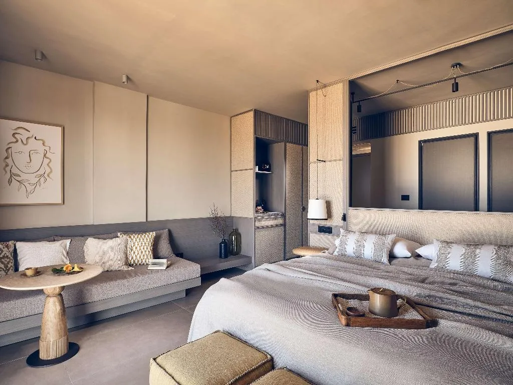 DOUBLE SEA VIEW KING BED Room, The Royal Senses Resort & Spa Crete, Curio Collect, Crete