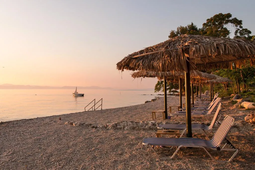 Beach, Kaiser Bridge, Corfu