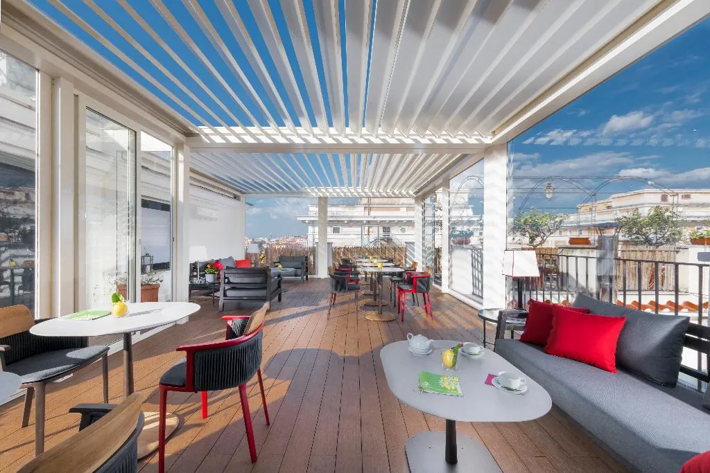 Terrace, Hotel Nord Nuova Roma, Rome
