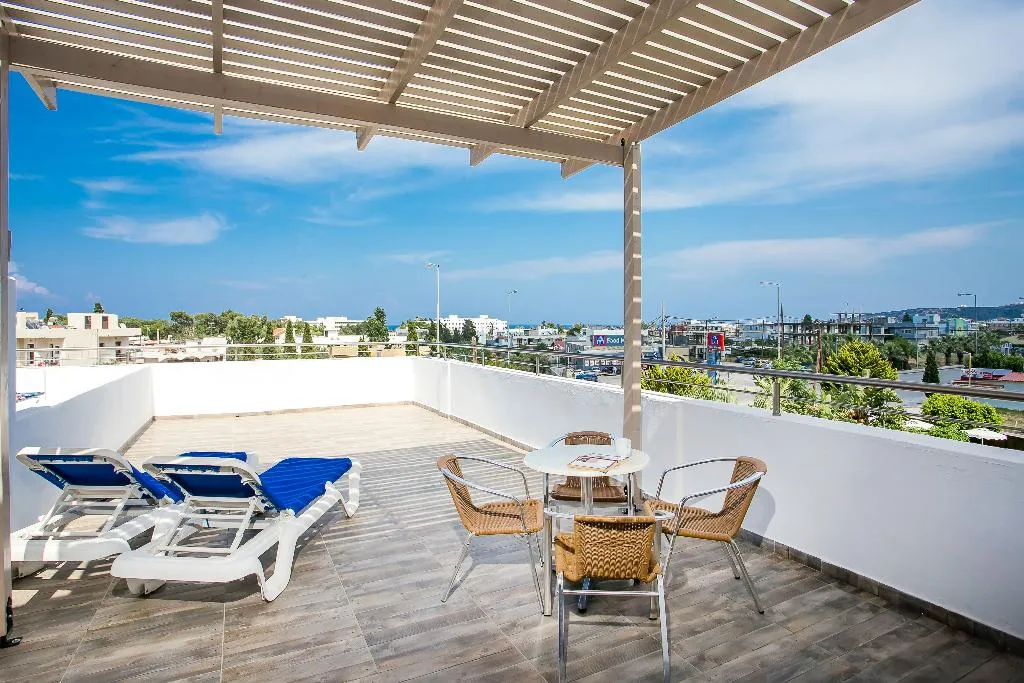 QUADRUPLE WITH TERRACE Room, Mon Repos Hotel, Rhodes