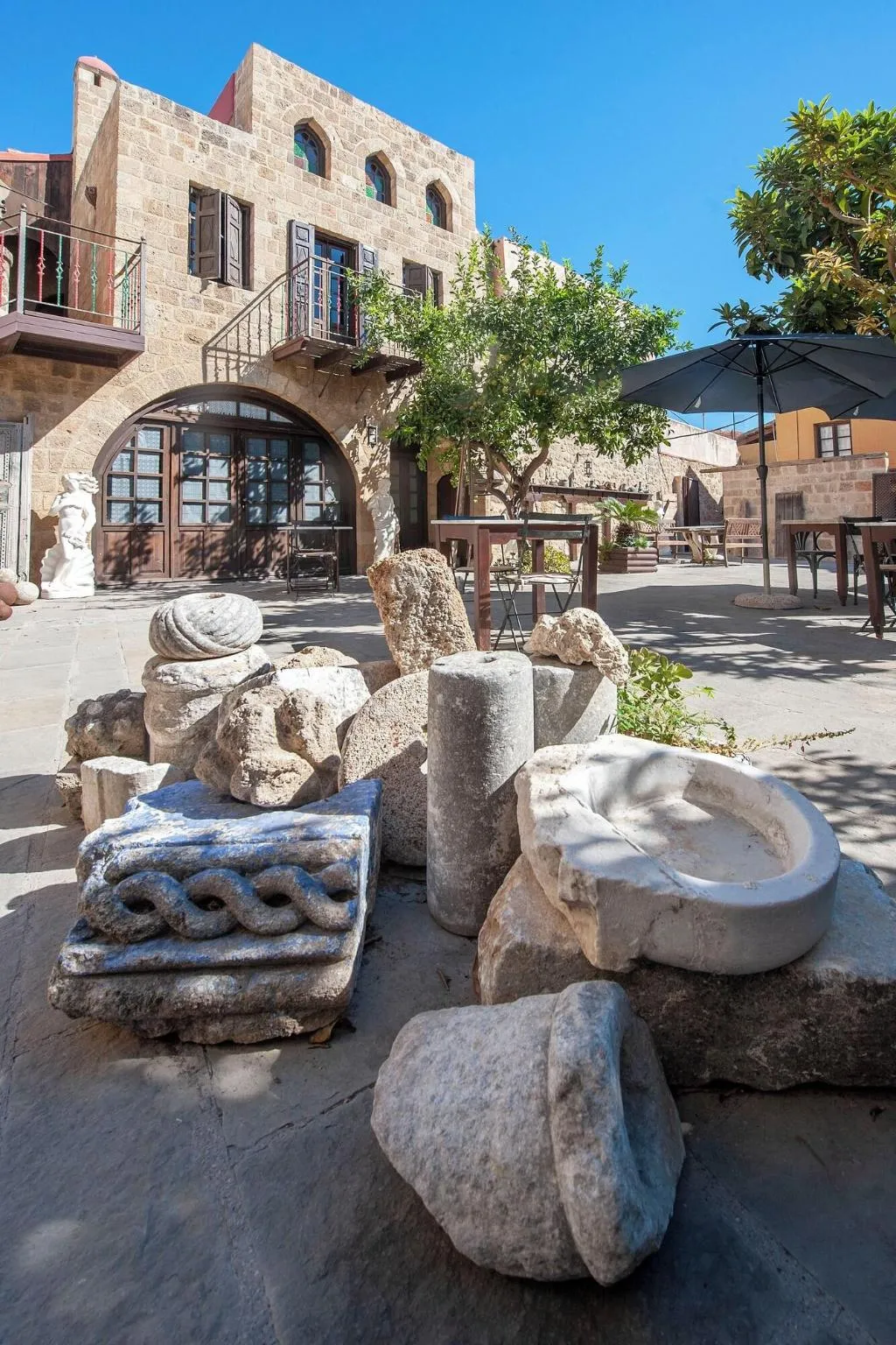 Terrace, Saint Nikolis, Rhodes