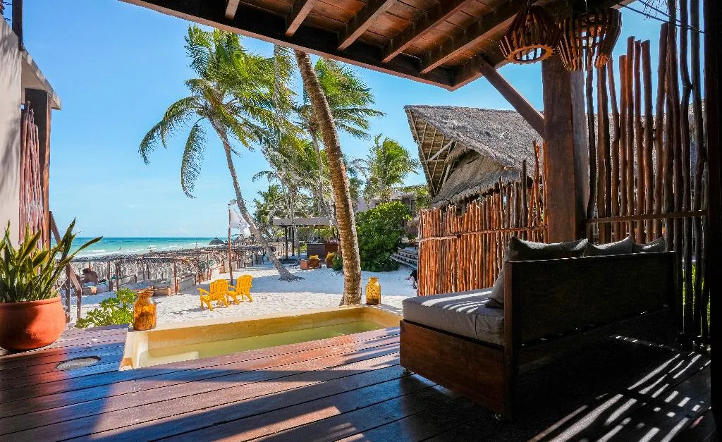Room BEACH FRONT WITH PRIVATE POOL Room, La Zebra Tulum, a Small Luxury Hotel, Cancun Area