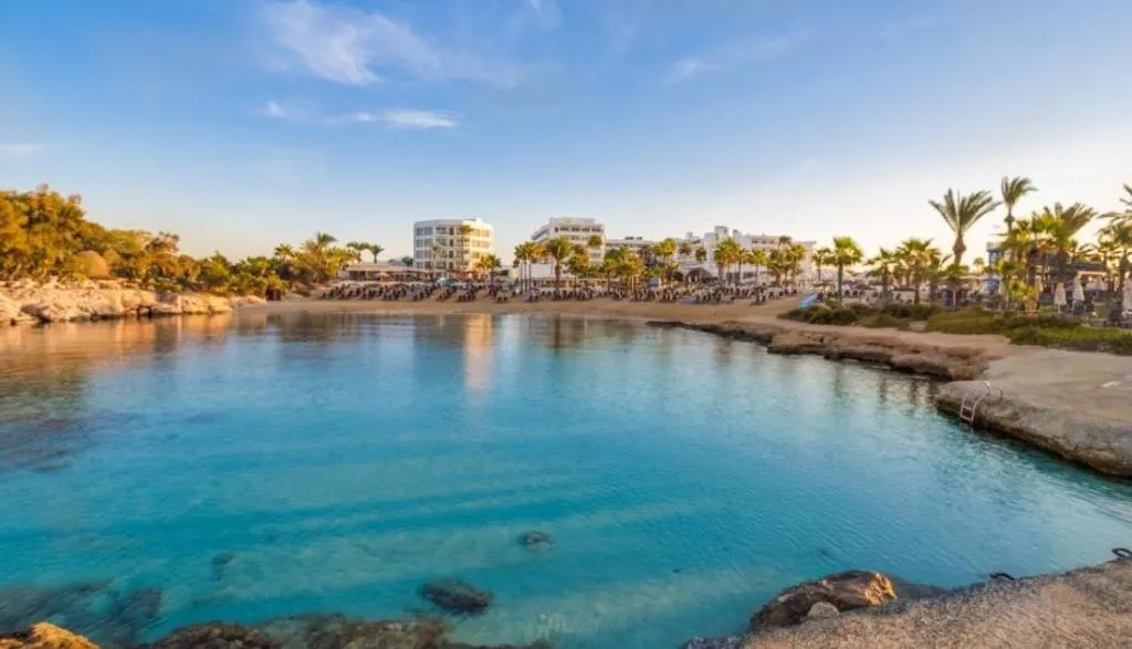 Beach, Adams Beach Hotel, Cyprus