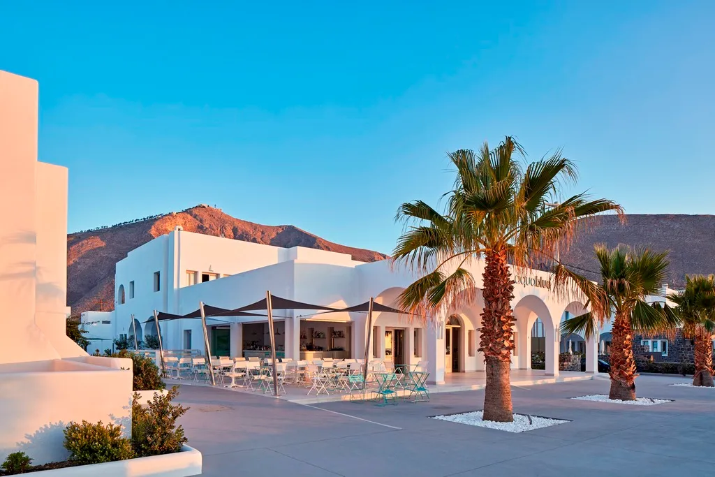 General view, Aqua Blue Beach Hotel, Santorini