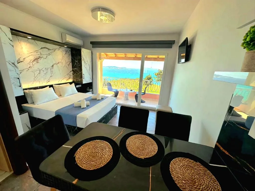 STUDIO SEA VIEW WITH AIR CONDITIONING Room, Nikos Apartments Corfu, Corfu