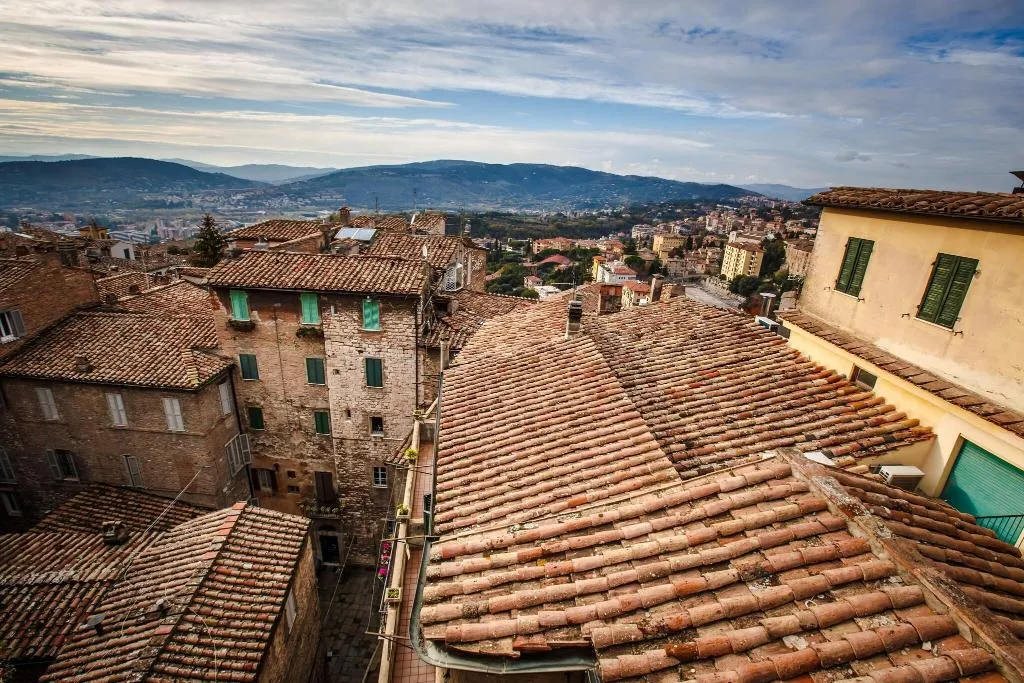 Terrace, Hotel Fortuna, Perugia