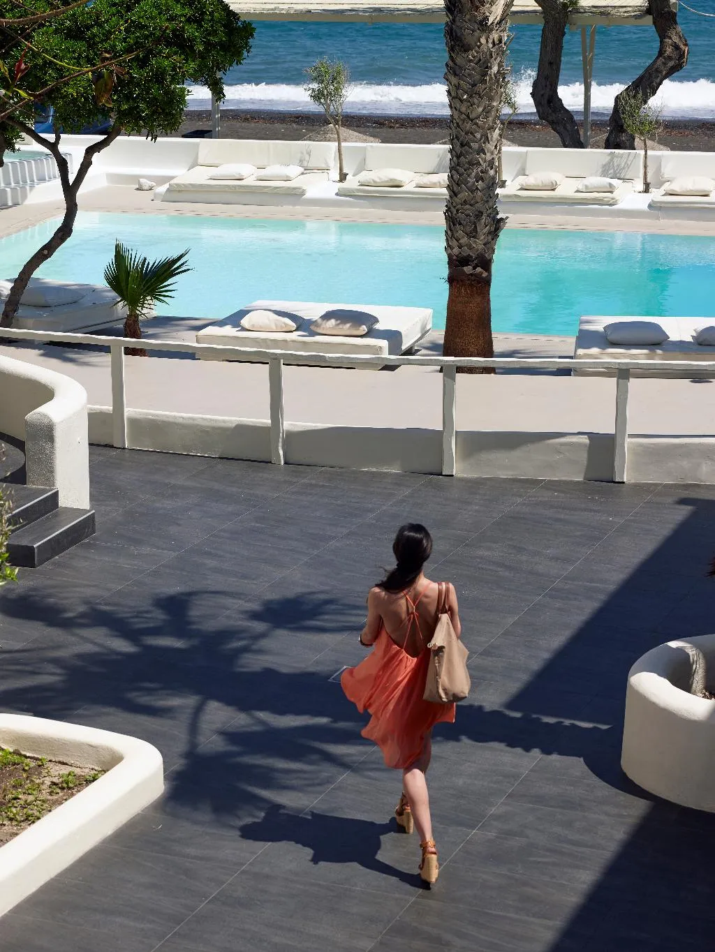 Terrace, Bellonias Villas, Santorini
