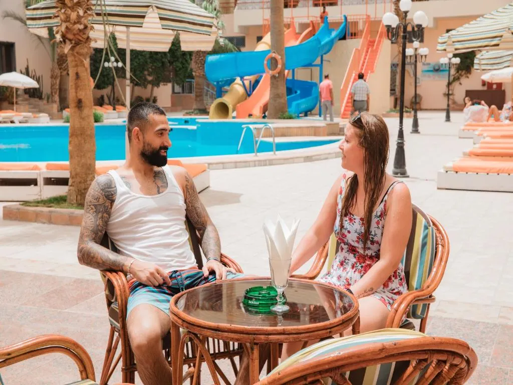 Terrace, Empire Hotel Aqua Park, Red Sea Riviera