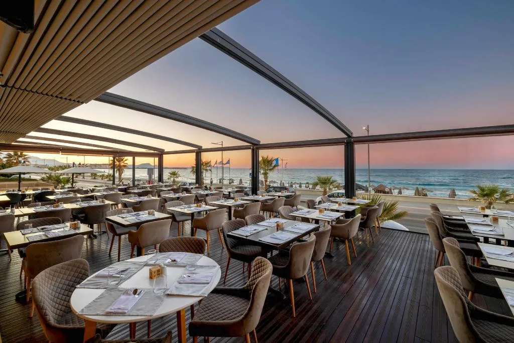 Restaurant, Atlantis Beach Hotel, Crete