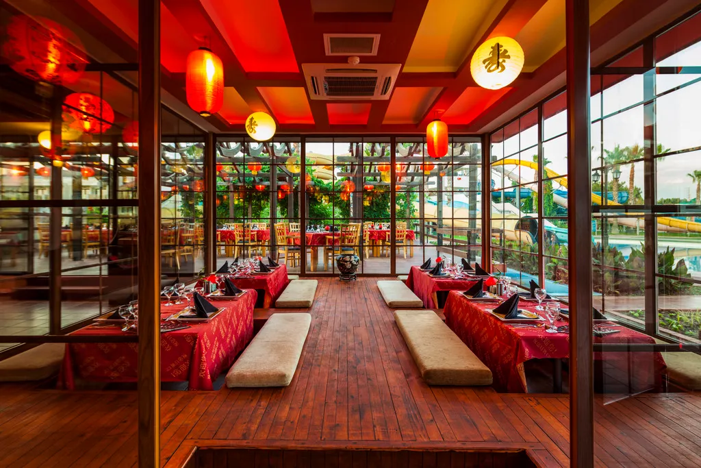 Restaurant, Club Hotel Turan Prince World Select Villa, Antalya