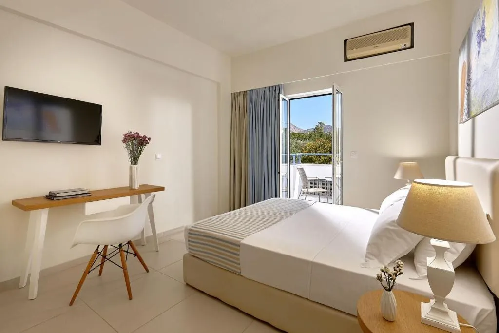 SINGLE GARDEN VIEW Room, Vasia Ormos Hotel, Crete