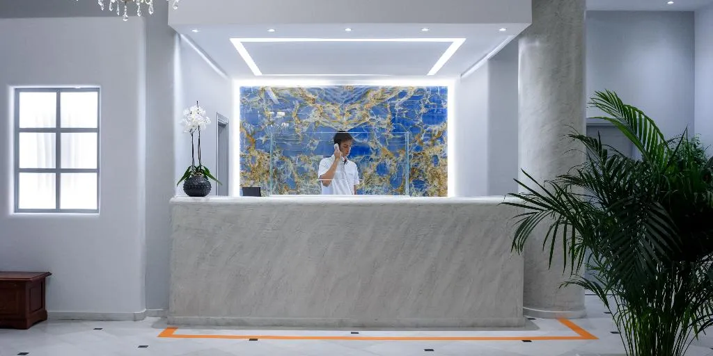 Lobby, Veggera Hotel, Santorini