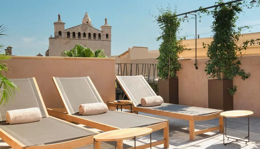 Terrace, Antigua Palma Casa Noble Hotel, Majorca