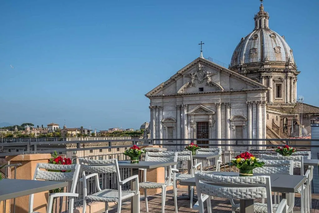 Terrace, Martis Palace Hotel, Rome