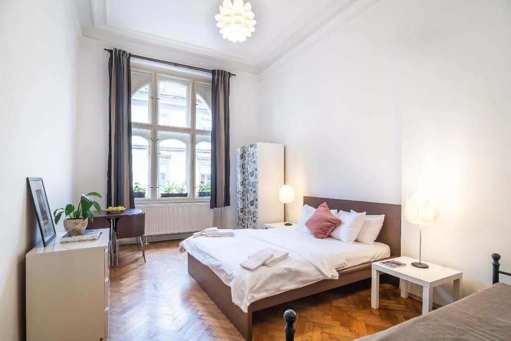 Double or Twin Shared external bathroom Room, Royal Road Residence, Prague