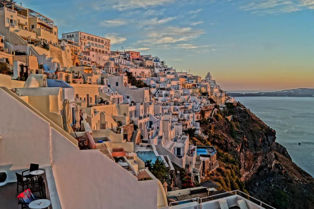 General view, Loucas On The Cliff, Santorini