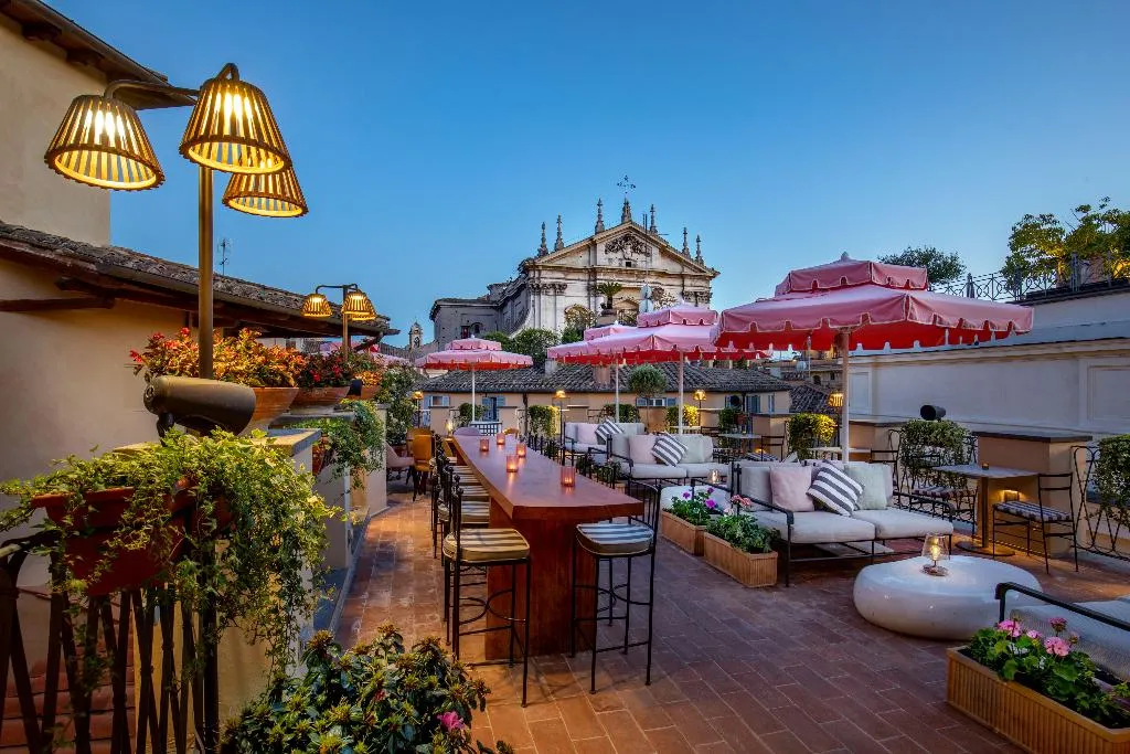 Terrace, 9 Hotel Cesari, Rome