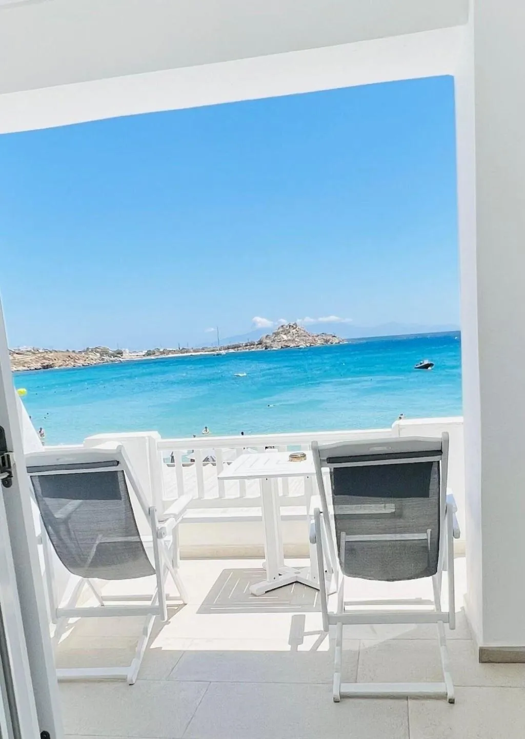 DOUBLE DELUXE SEA VIEW WITH BALCONY Room, Acrogiali, Mykonos
